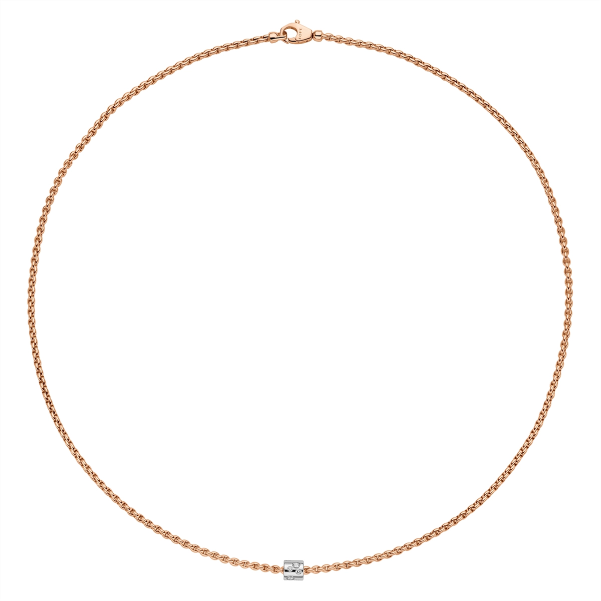FOPE Necklaces in Rose Gold containing Diamond 89003CX_BB_R_XBX_043