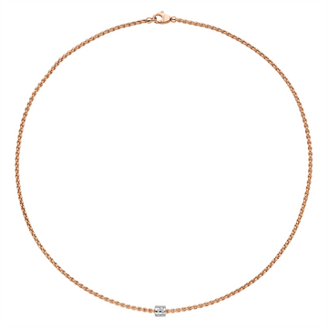 FOPE Necklaces in Rose Gold containing Diamond 89003CX_BB_R_XBX_043