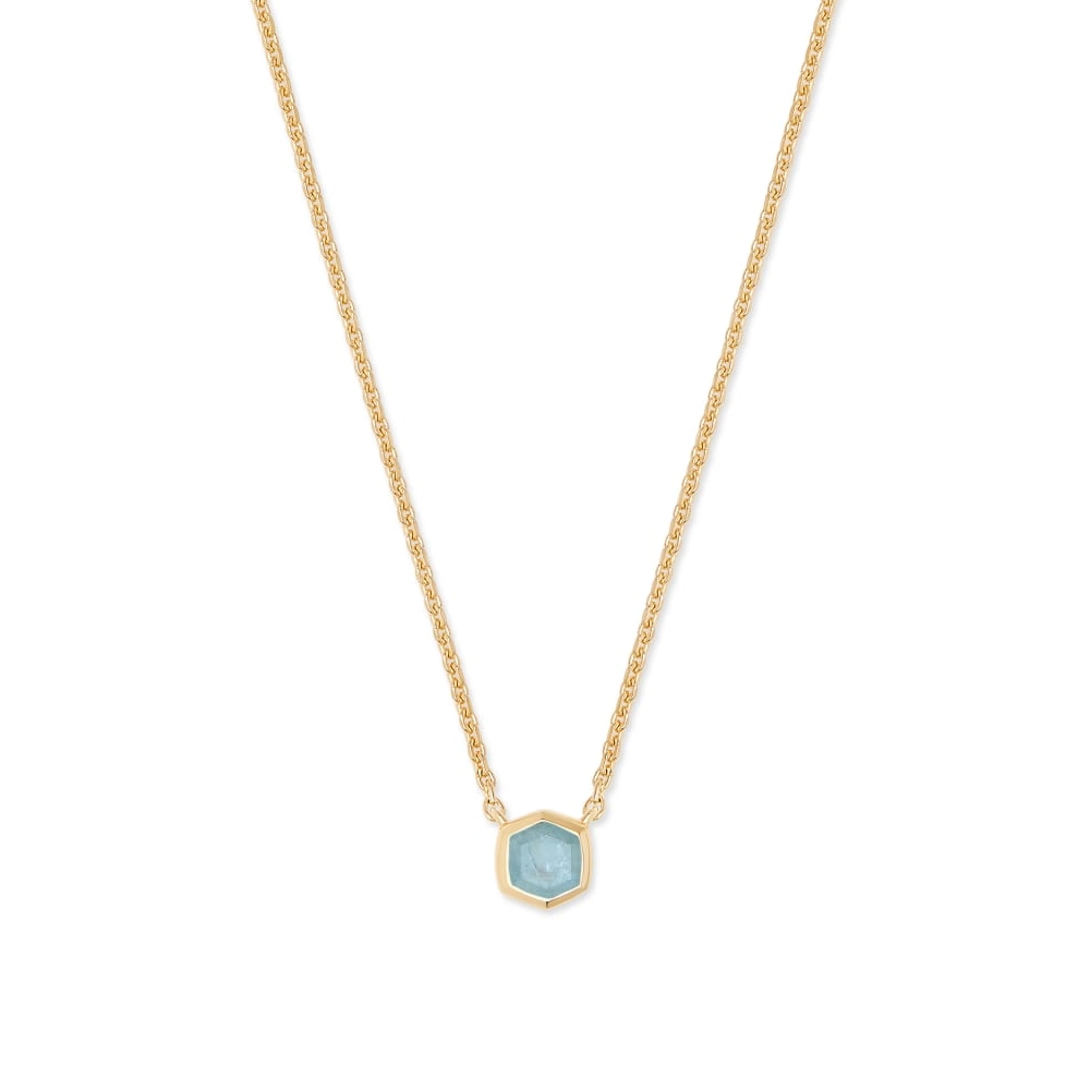 Kendra Scott Necklaces in Alternative Metals containing Aquamarine 4217718890