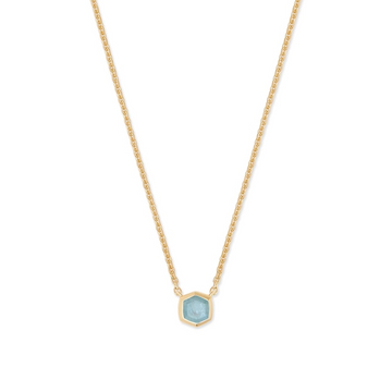 Kendra Scott Necklaces in Alternative Metals containing Aquamarine 4217718890