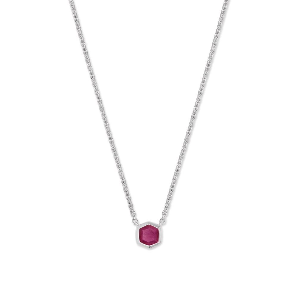 Kendra Scott Necklaces in Silver containing Ruby 4217718906