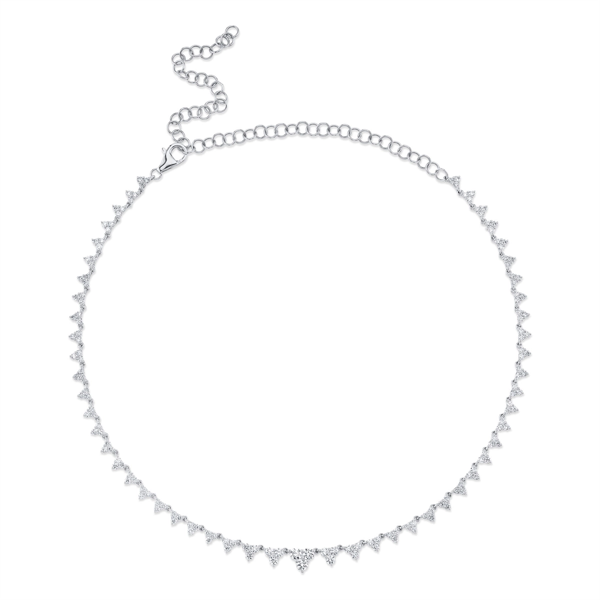 Necklaces Necklaces in White Gold containing Diamond 417448