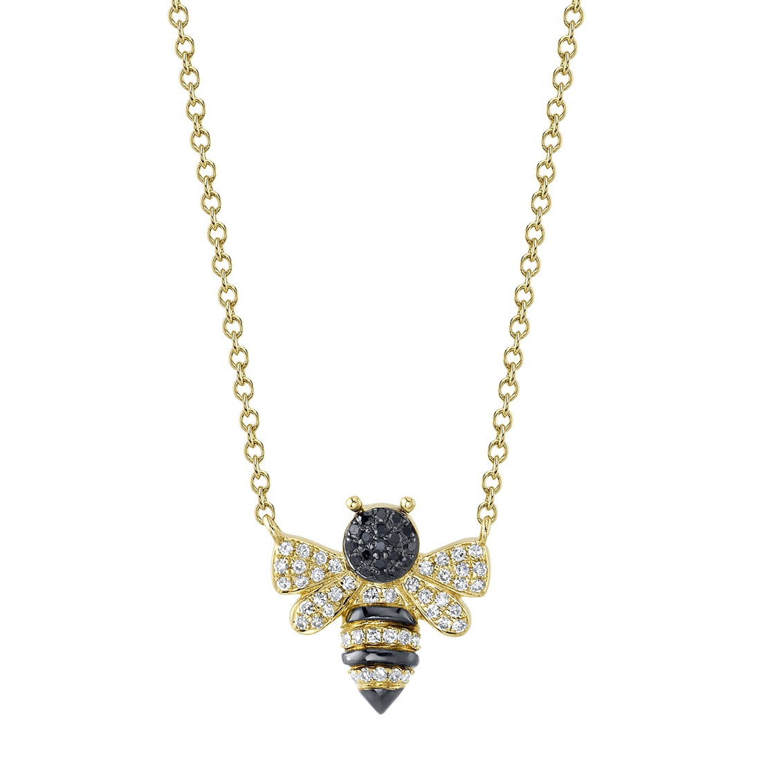 Necklaces Necklaces in Yellow Gold containing Black diamond, Multi-gemstone, Diamond 417461