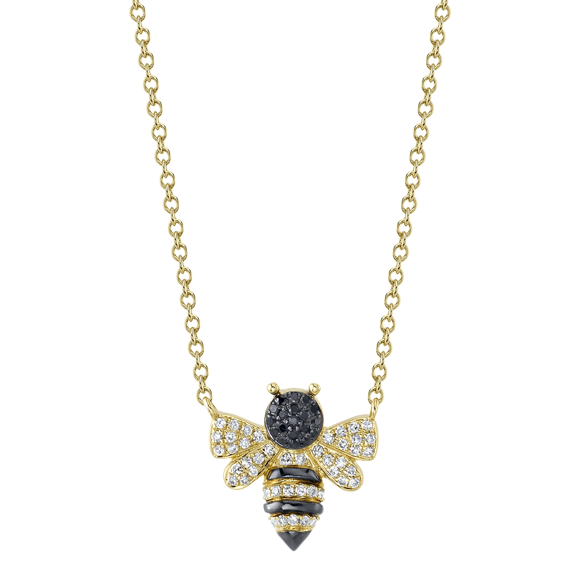 Necklaces Necklaces in Yellow Gold containing Black diamond, Multi-gemstone, Diamond 417461