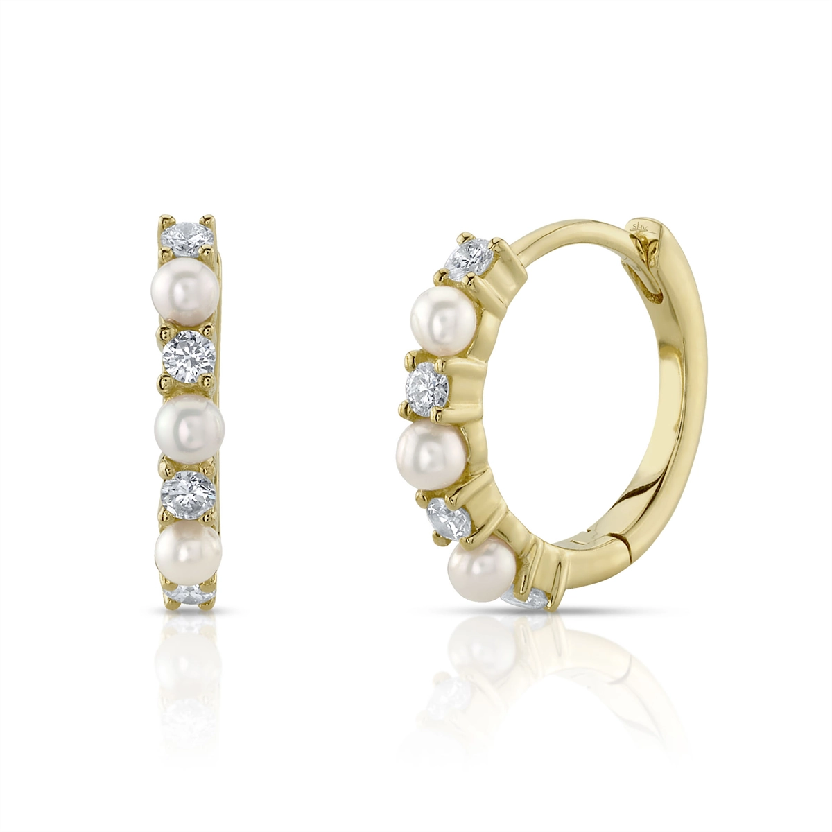 Earrings Earrings in Yellow Gold containing Multi-gemstone, Diamond, Pearl 417467