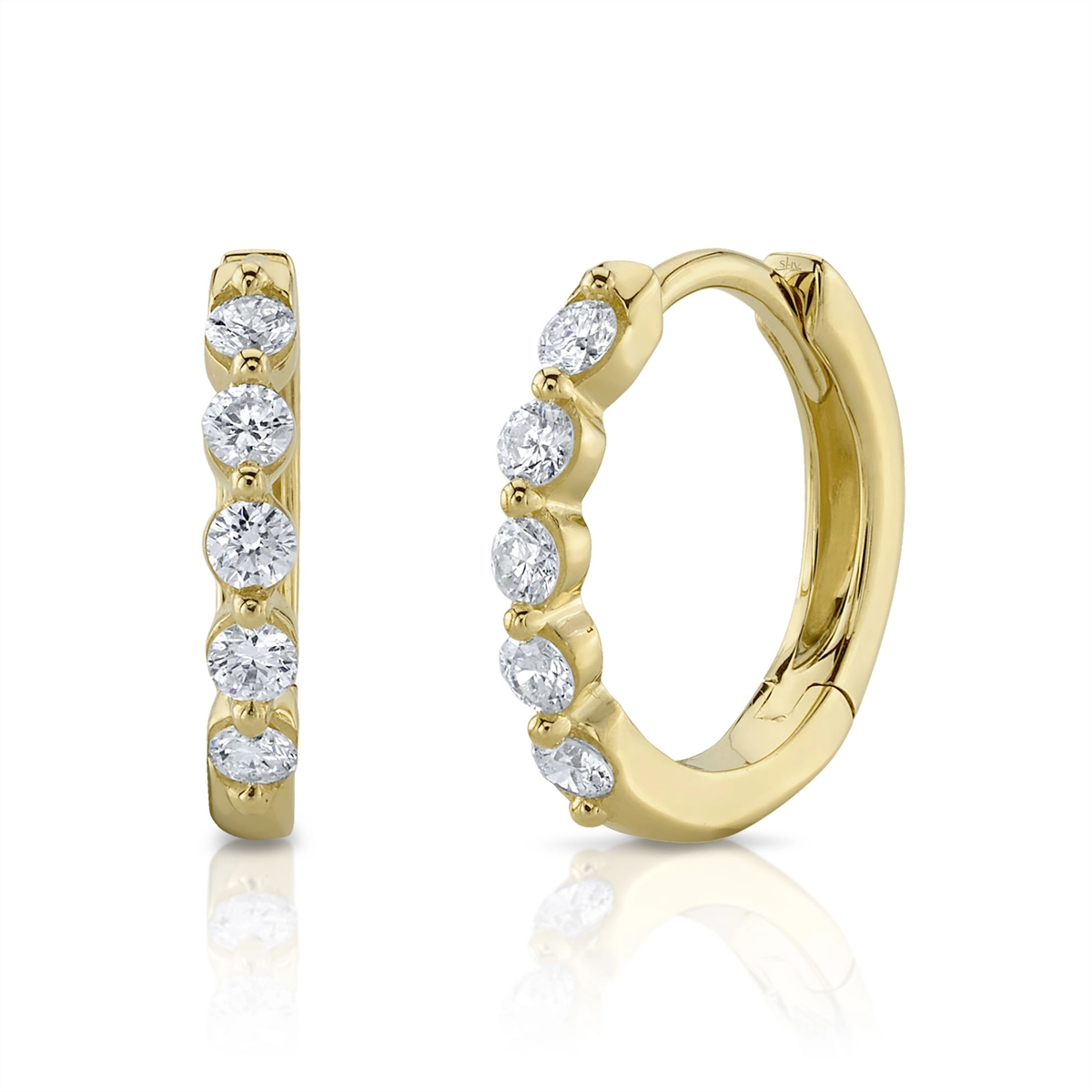 Earrings Earrings in Yellow Gold containing Diamond 417468