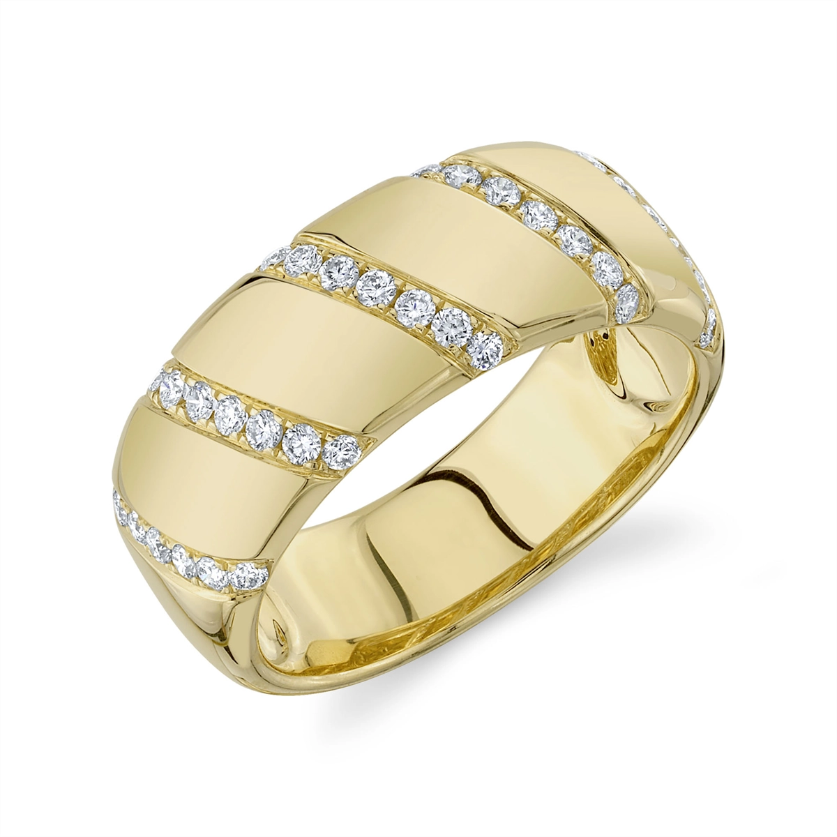 Wedding Bands Rings in Yellow Gold containing Diamond 417480