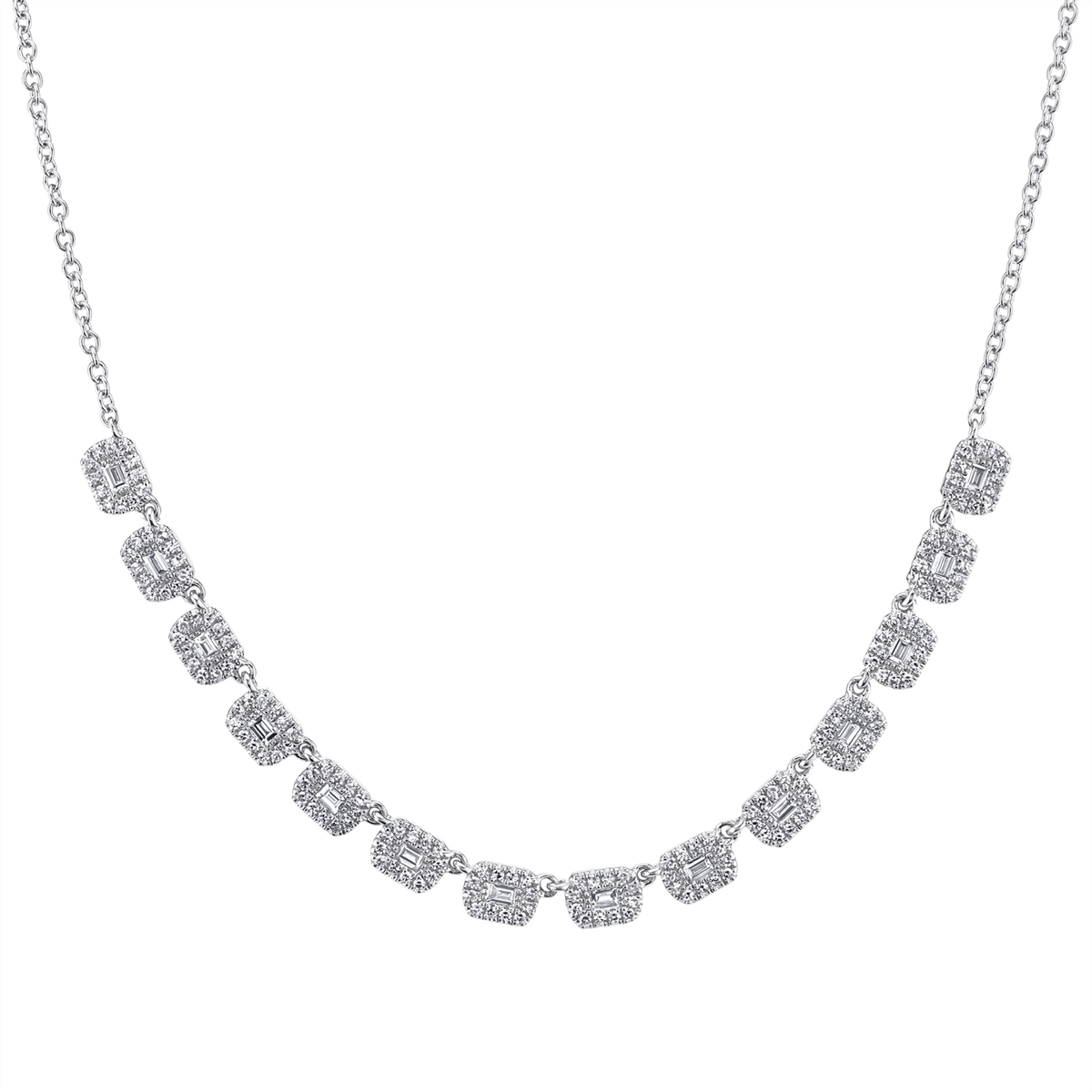 Necklaces Necklaces in White Gold containing Diamond 417489