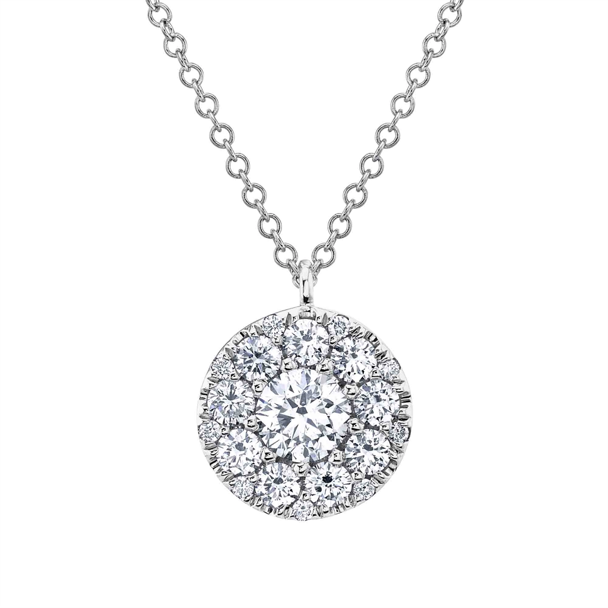 Necklaces Necklaces in White Gold containing Diamond 417493
