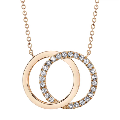 csv_image Necklaces Necklace in Rose Gold containing Diamond 417503