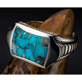William Henry Rings in Silver containing Turquoise RING8-TQ-10