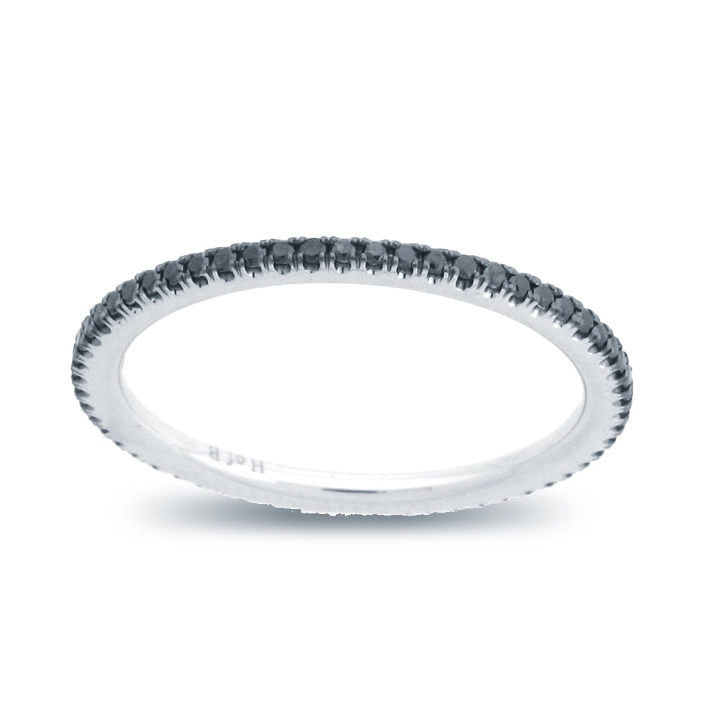 Wedding Bands Wedding Rings in White Gold containing Black diamond 417605