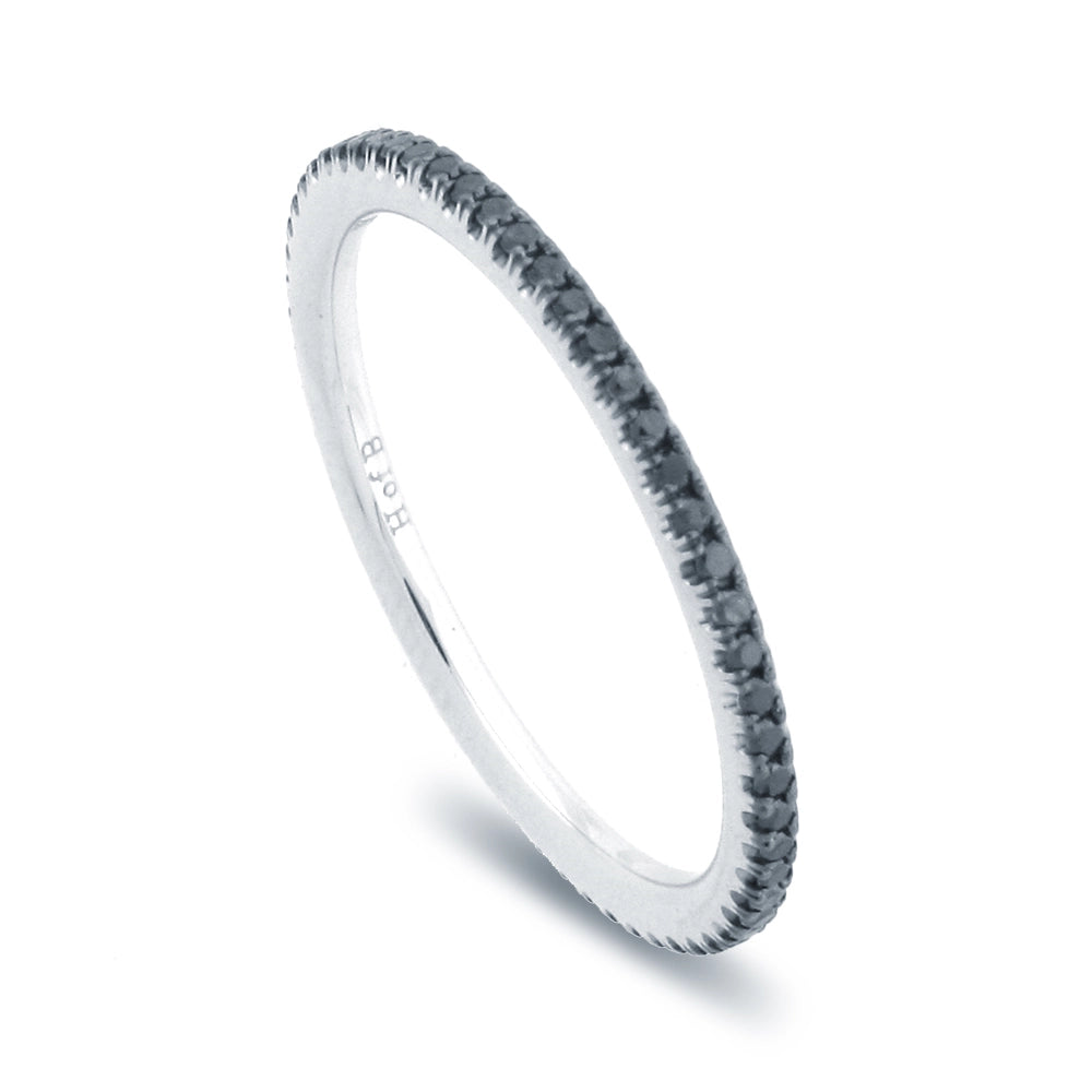 Wedding Bands Wedding Rings in White Gold containing Black diamond 417605
