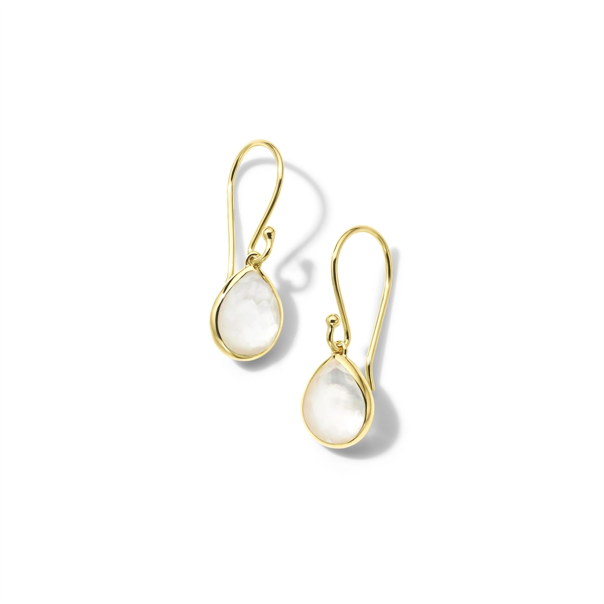 Ippolita Earrings in Yellow Gold containing Mother of pearl, Quartz, Multi-gemstone GE396DFMOP