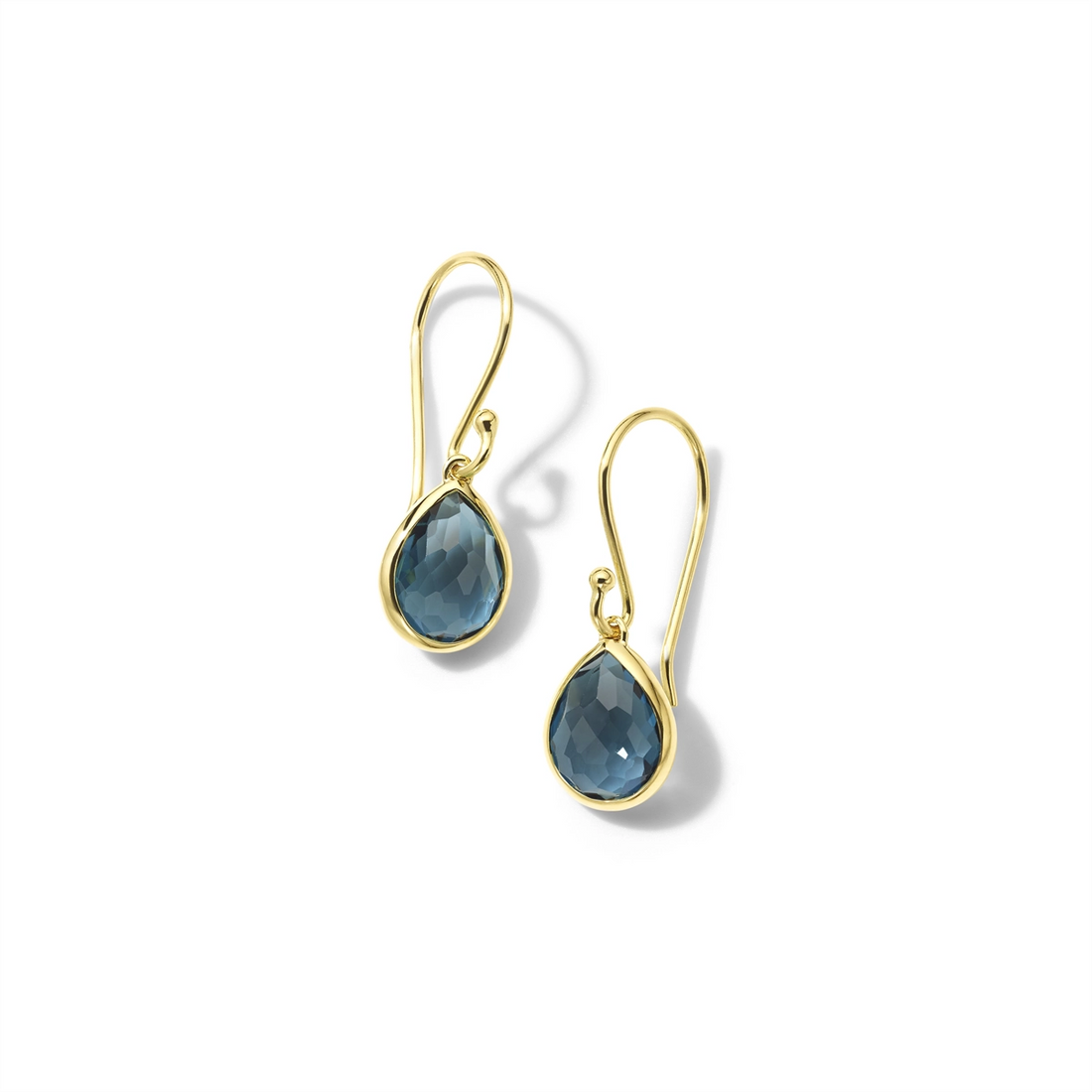 Ippolita Earrings in Yellow Gold containing London blue topaz GE396LBT
