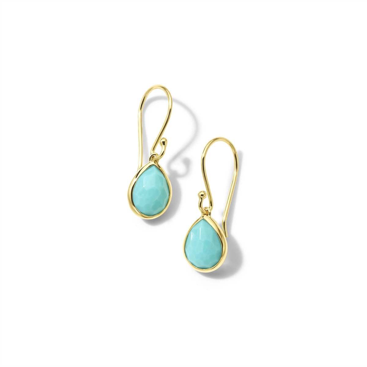 Ippolita Earrings in Yellow Gold containing Turquoise GE396-TQ-OS