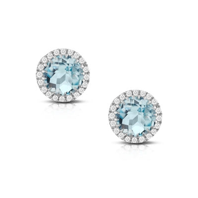 csv_image Doves Earring in White Gold containing Blue topaz , Multi-gemstone, Diamond E8522BT