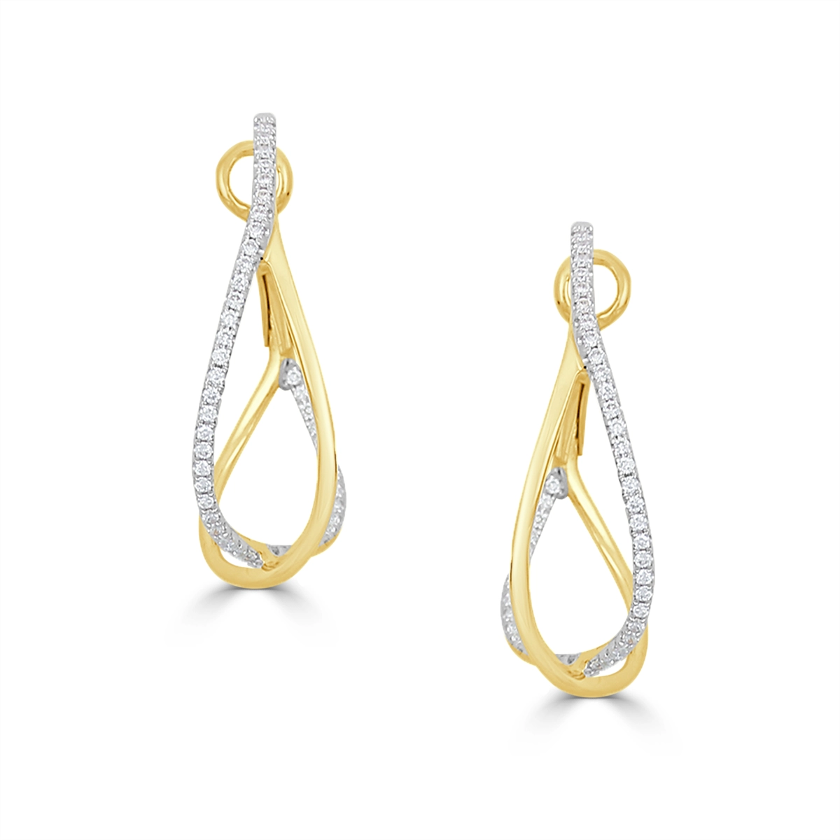 Frederic Sage Earrings in White Gold containing Diamond E2403-4-Y