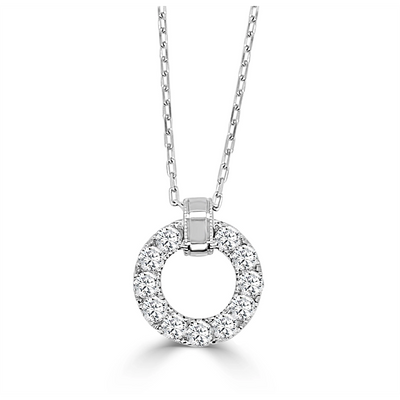 Frederic Sage Necklaces in White Gold containing Diamond P3246-4-W