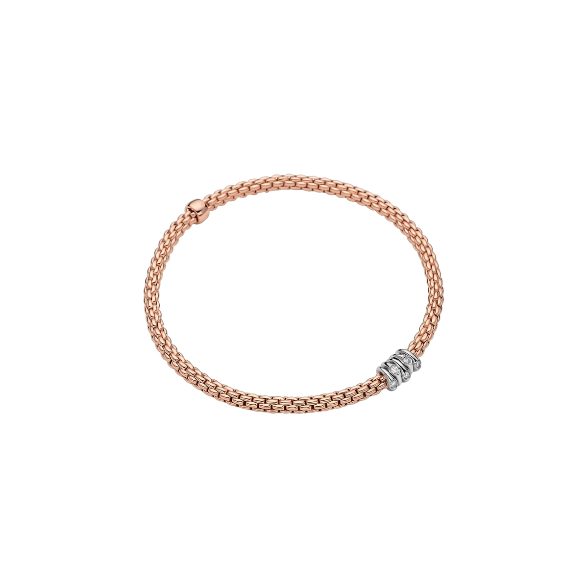 FOPE Bracelets in Rose Gold containing Diamond 74608BX_BB_R_XBX_00L