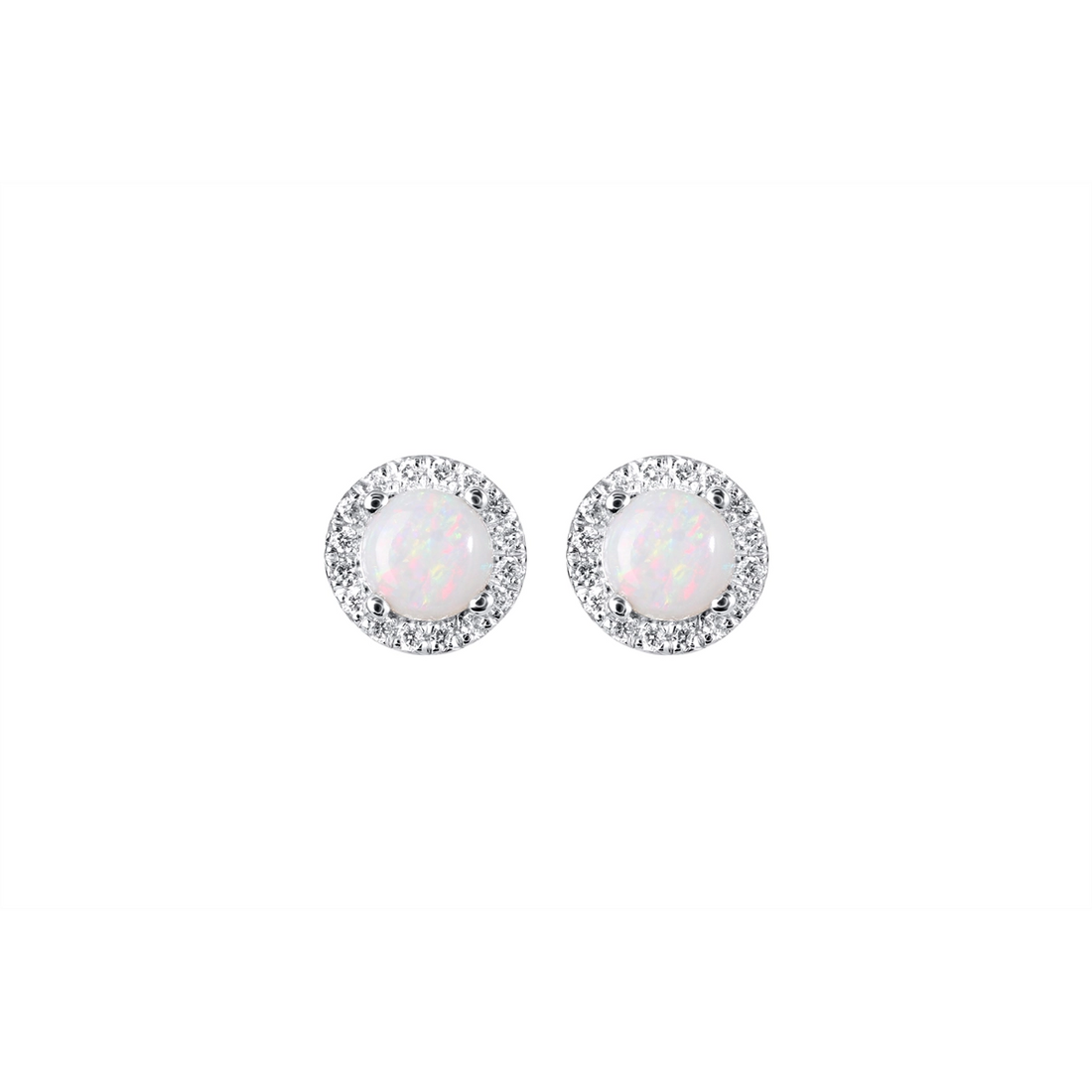 Earrings Earrings in White Gold containing Opal, Multi-gemstone, Diamond 417931
