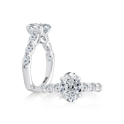 csv_image A. Jaffe Engagement Ring in White Gold containing Diamond MESOV2838/291-W