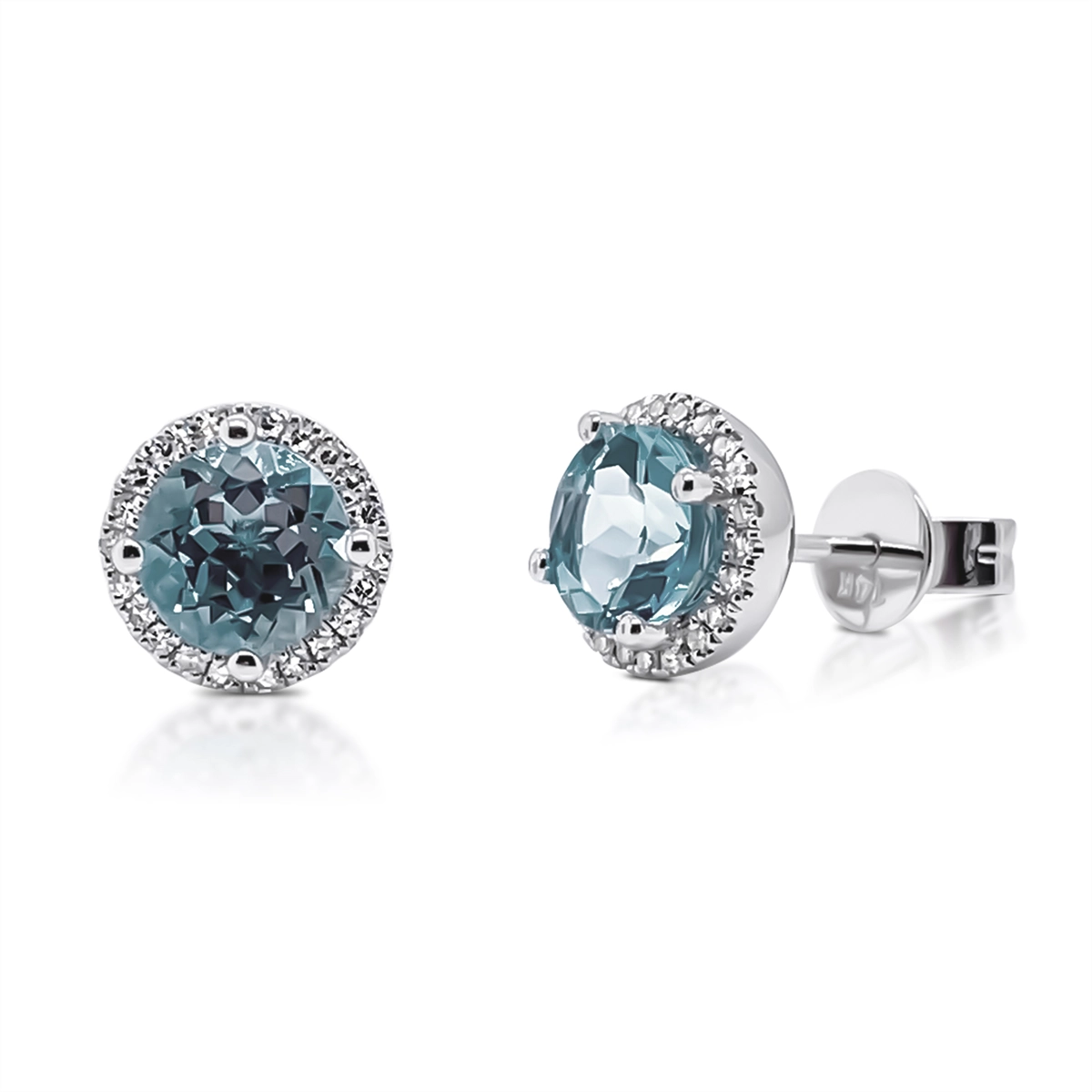 Earrings Earrings in White Gold containing Aquamarine, Multi-gemstone, Diamond 418100