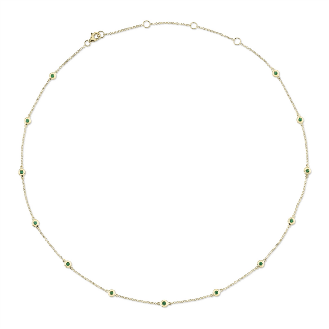 Necklaces Necklaces in Yellow Gold containing Emerald 418112