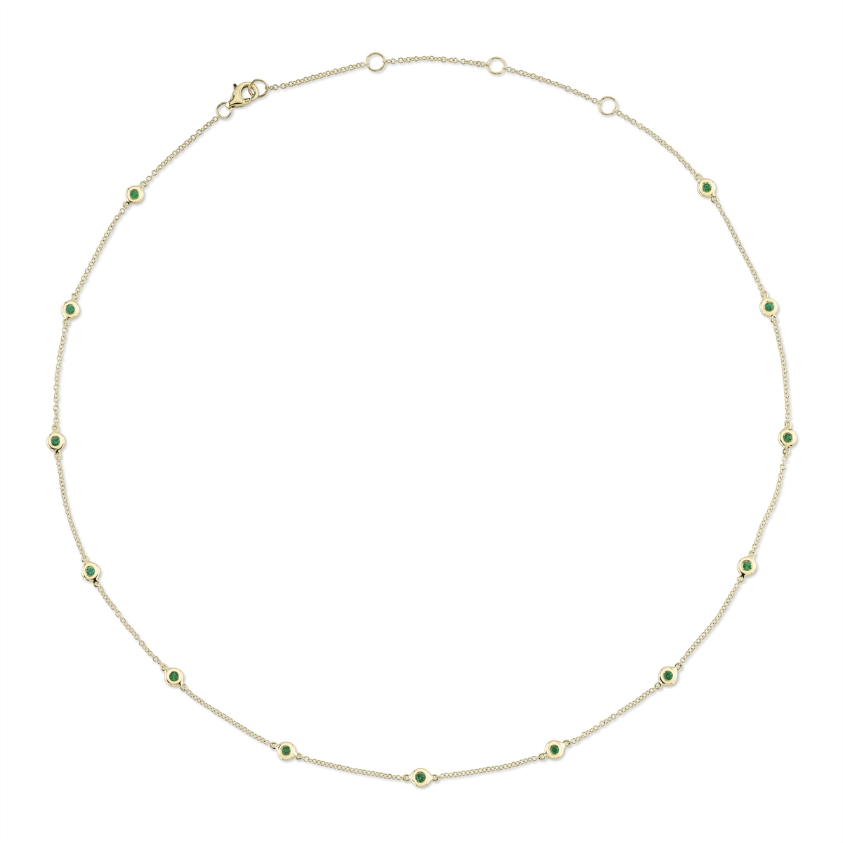 Necklaces Necklaces in Yellow Gold containing Emerald 418112