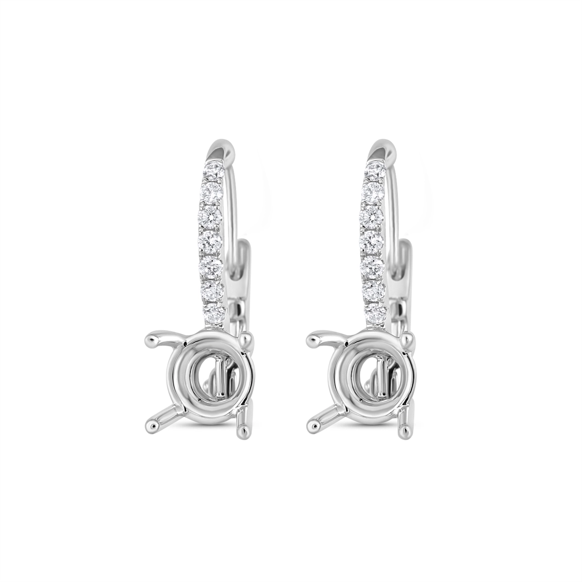 Earrings Earrings in White Gold containing Diamond EFX1525DD-05-W-6mm