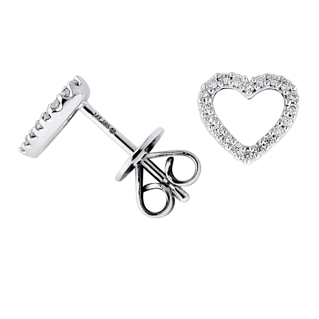 Earrings Earrings in Platinum/Palladium containing Diamond 418246