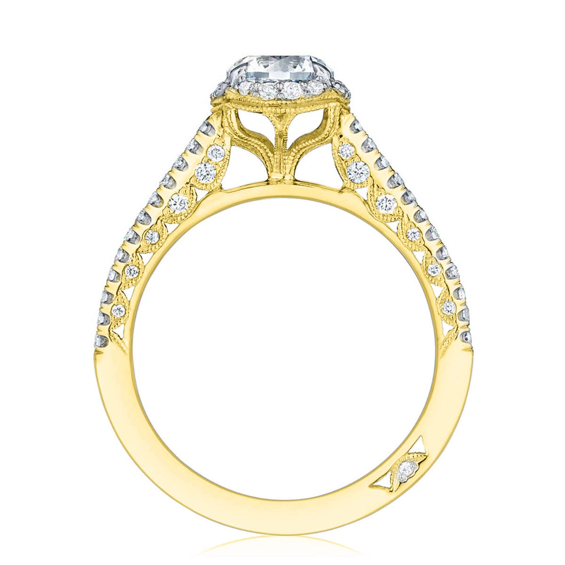 Tacori Engagement Rings in Yellow Gold containing Diamond HT 2547 CU 7.5 Y