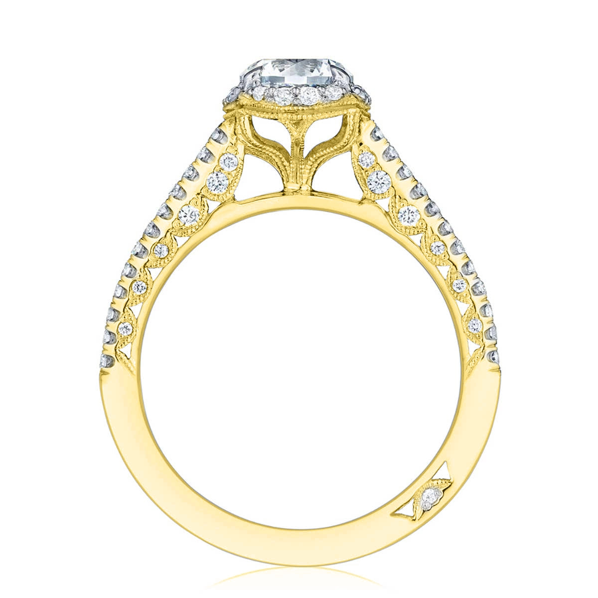 Tacori Engagement Rings in Yellow Gold containing Diamond HT 2547 CU 7.5 Y