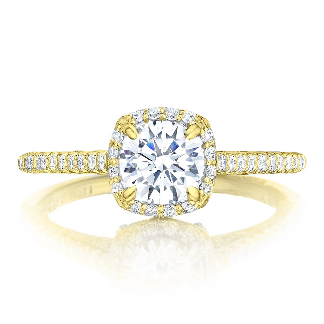 Tacori Engagement Rings in Yellow Gold containing Diamond HT 2547 CU 7.5 Y
