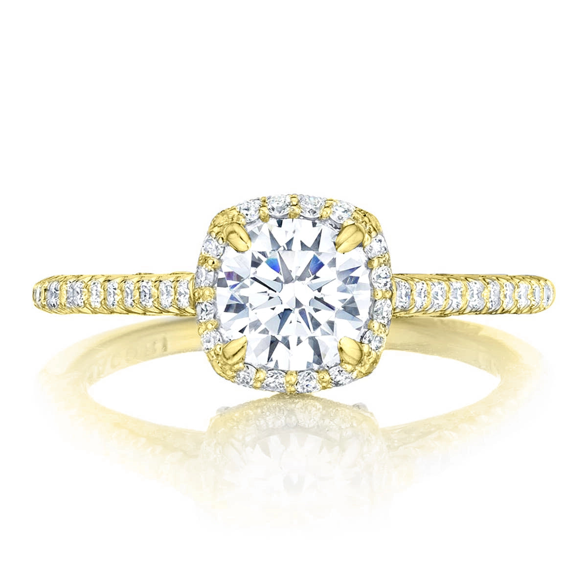 Tacori Engagement Rings in Yellow Gold containing Diamond HT 2547 CU 7.5 Y