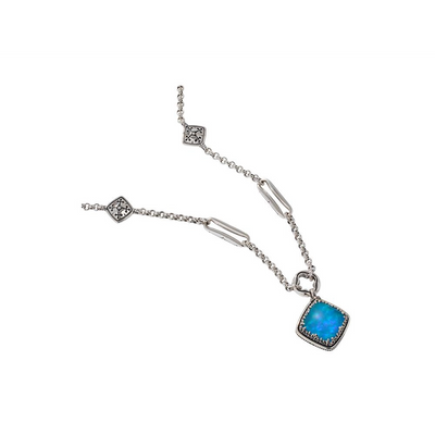 csv_image Konstantino Necklace in Silver containing Opal, Other, Multi-gemstone KOKJ491-611-20