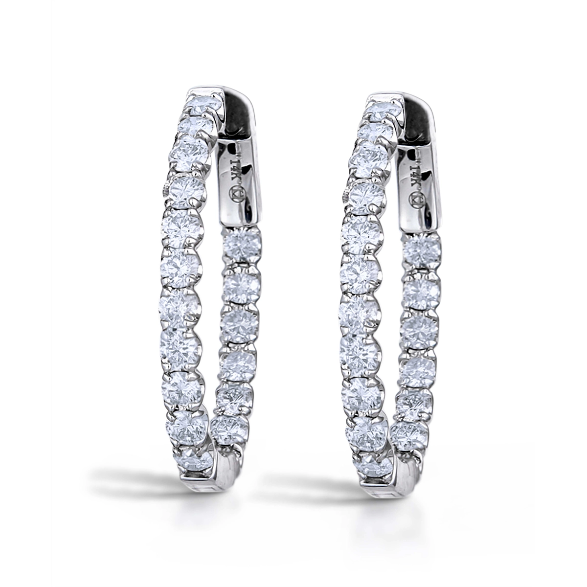 Earrings Earrings in White Gold containing Diamond 418850