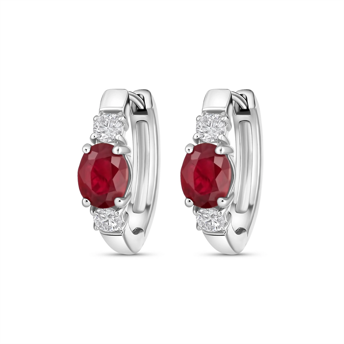 Earrings Earrings in White Gold containing Multi-gemstone, Diamond, Ruby 418854