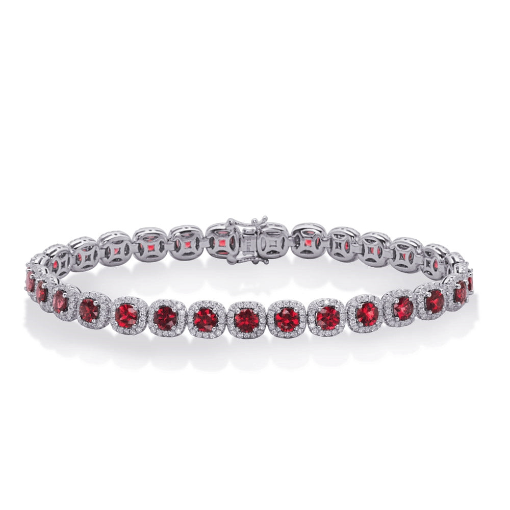 Bracelets Bracelets in White Gold containing Multi-gemstone, Diamond, Ruby 419044