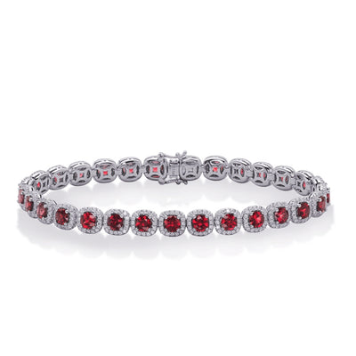 Bracelets Bracelets in White Gold containing Multi-gemstone, Diamond, Ruby 419044