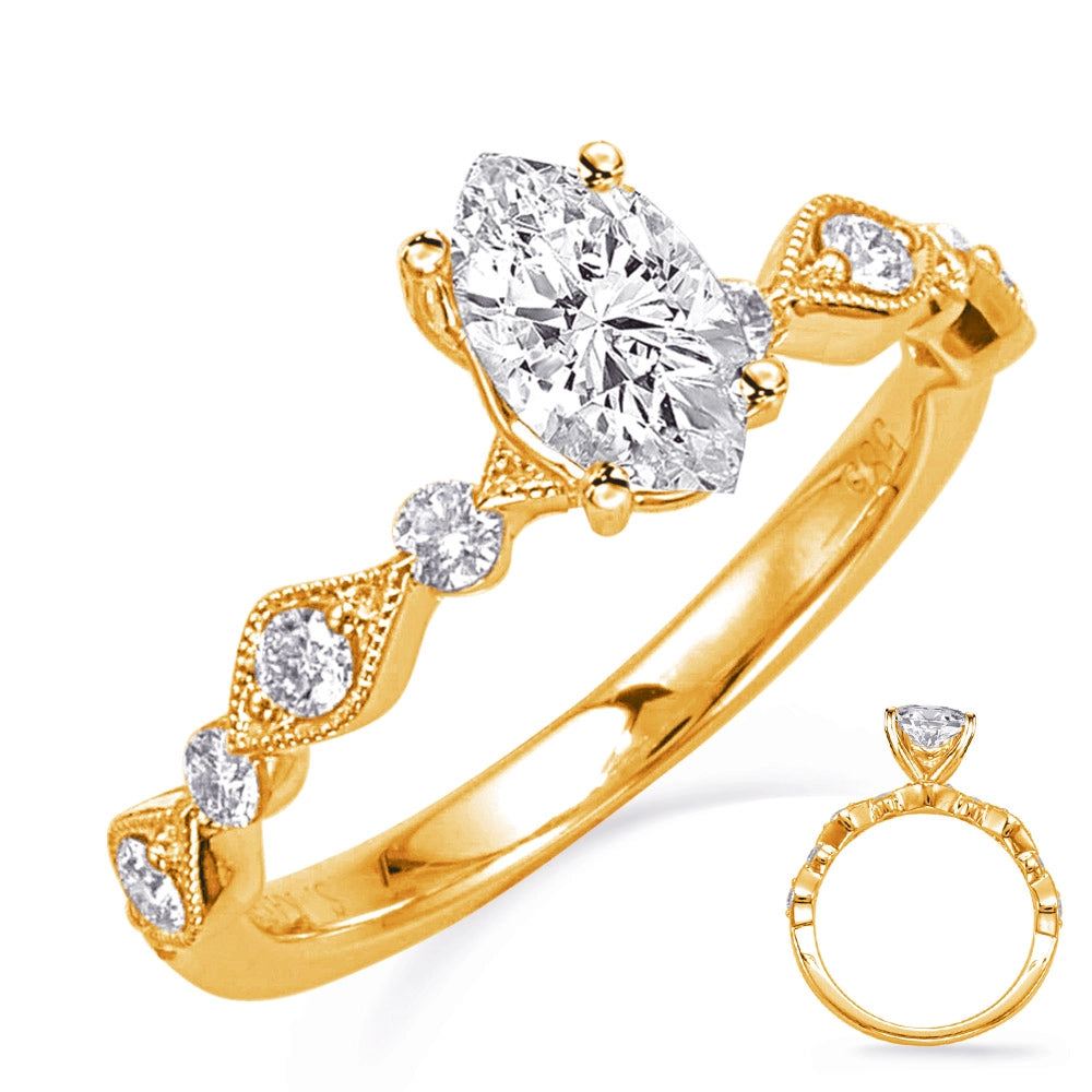 Engagement Collections Engagement Rings in Yellow Gold containing Diamond 419080