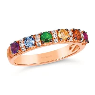 csv_image Le Vian Ring in Rose Gold containing Amethyst, Citrine, Other, Multi-gemstone, Diamond, Ruby, Sapphire TSFL-4
