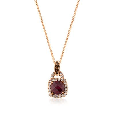 csv_image Le Vian Necklace in Rose Gold containing Garnet, Multi-gemstone, Diamond WJCG-18