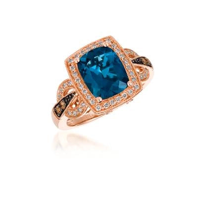 Le Vian Rings in Rose Gold containing Blue topaz , Multi-gemstone, Diamond BVCM-8
