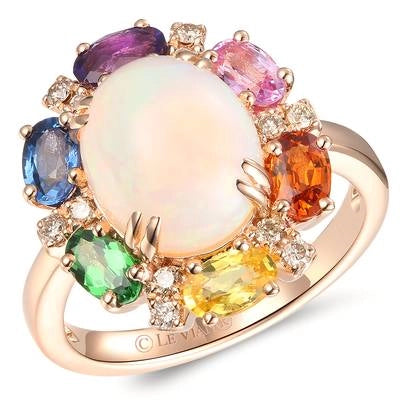 Le Vian Rings in Rose Gold containing Amethyst, Opal, Other, Multi-gemstone, Diamond, Sapphire TRQB-9E
