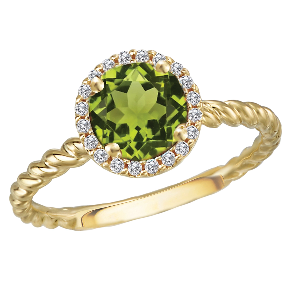 Rings Rings in Yellow Gold containing Peridot, Multi-gemstone, Diamond 419818