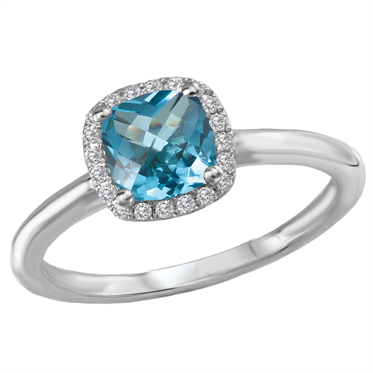 Rings Rings in White Gold containing Blue topaz , Multi-gemstone, Diamond 419827