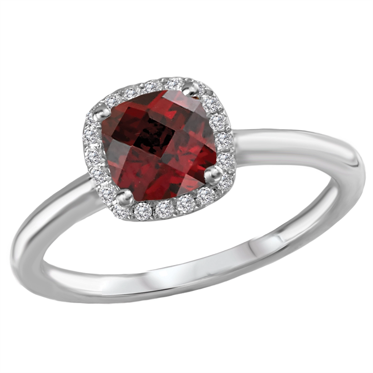 Rings Rings in White Gold containing Garnet, Multi-gemstone, Diamond 419828