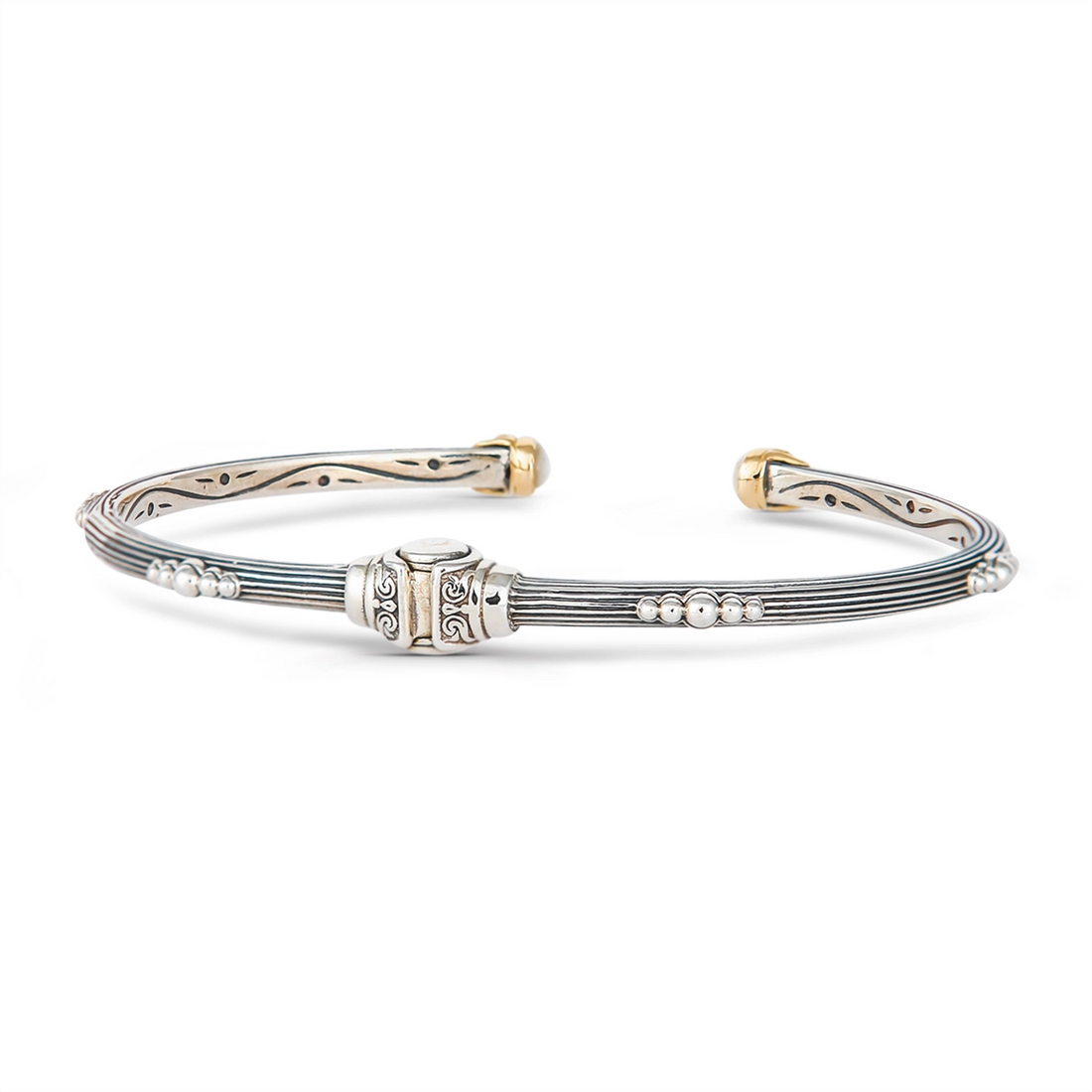 Konstantino Bracelets in Mixed Metals containing Mother of pearl BMK4462-117