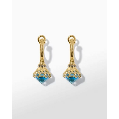 csv_image Konstantino Earring in Yellow Gold containing Blue topaz  SKMK03175-18KT-510